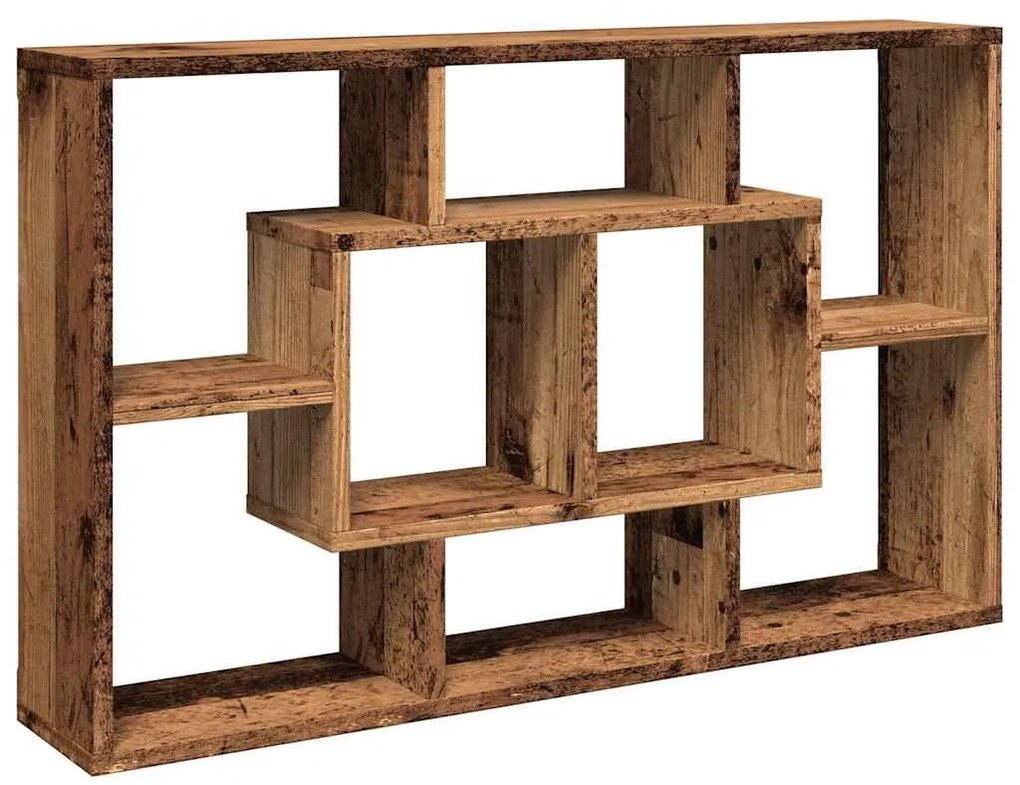 antik fa szerelt fa fali polc 85 x 16 x 52,5 cm