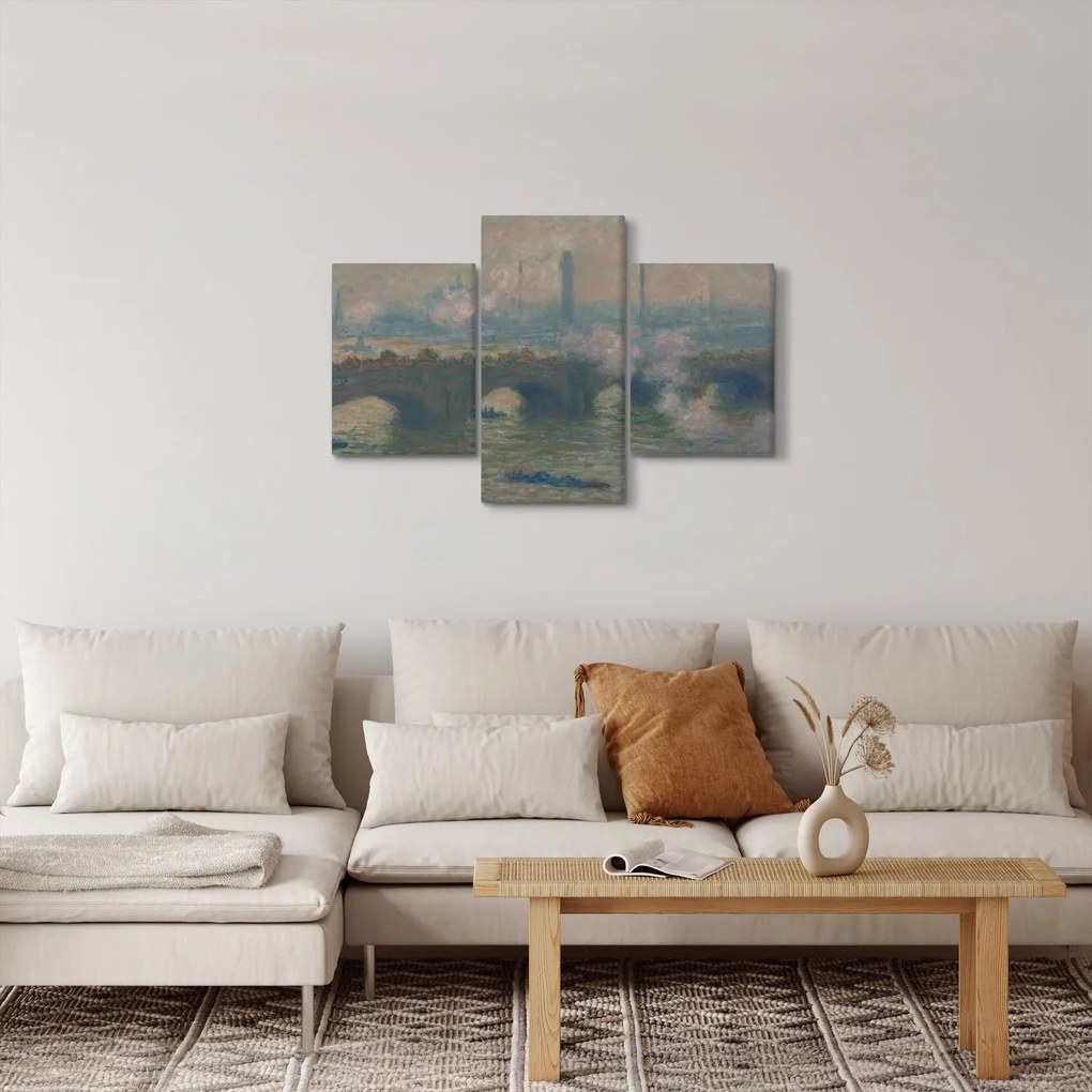 Kép - Claude Monet, Waterloo Bridge, Gray Day, reprodukciók (90x60 cm)