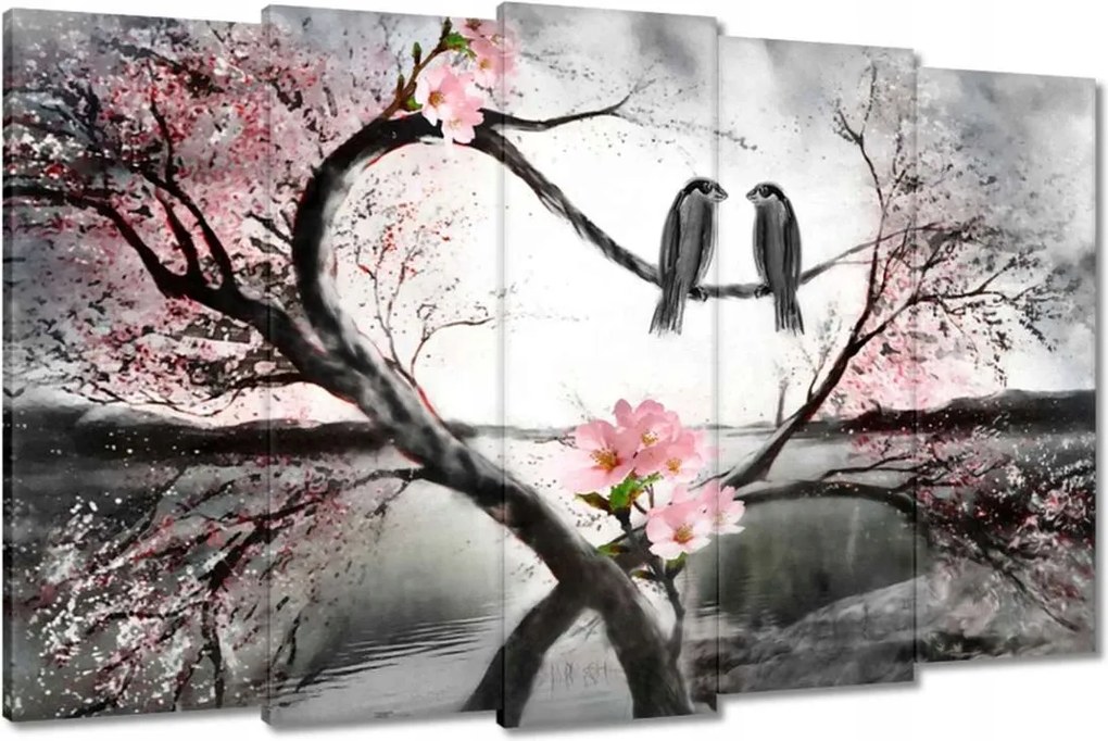 Festmények 150x95 Szerelmes találkozás Madarak