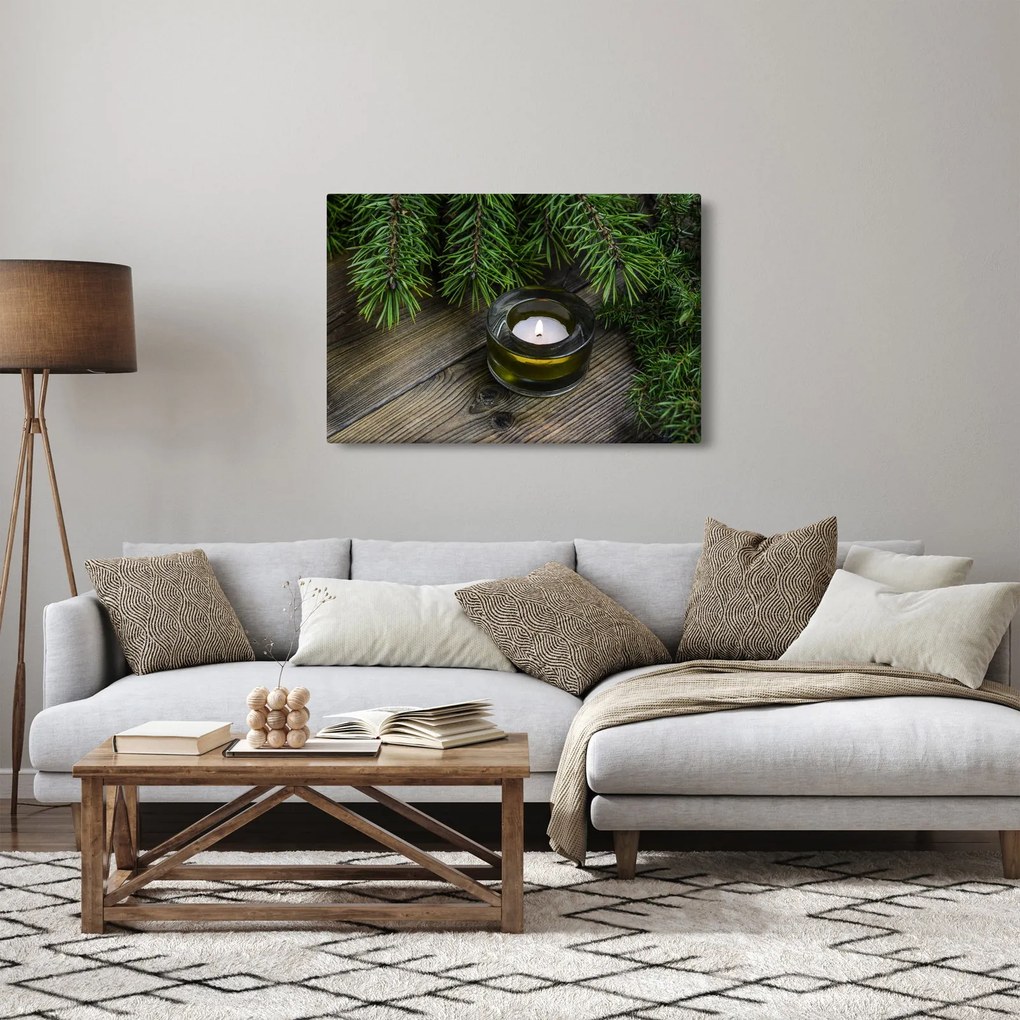 Kép - karácsonyi gyertya (90x60 cm)