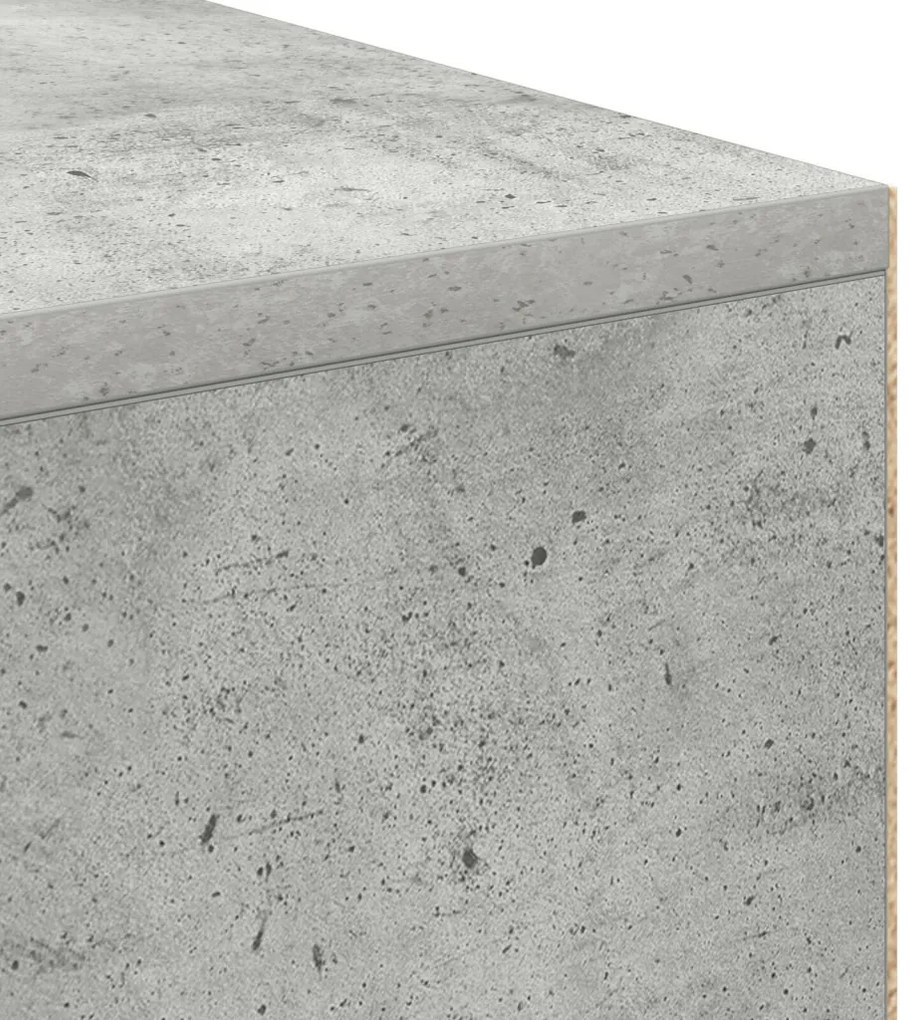 Íróasztal Beton szürke Fa kompozit Kompakt Tárolás Íróasztal
