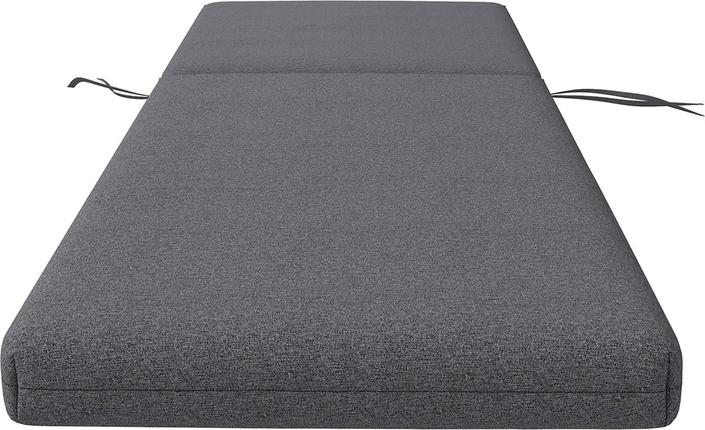 Outsunny 2 db Napozó Párna Készlet Csatlakoztatható Pántokkal - 190,5L x 58,4W x 7H cm Szürke | Aosom