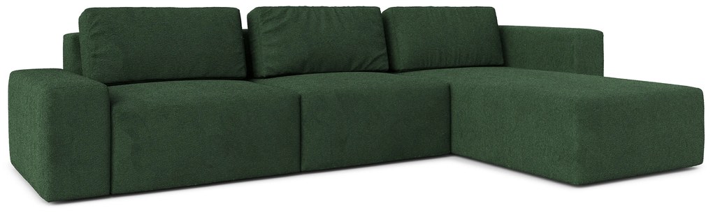 Sarokkanapé Berliner (J) (sötétzöld). 1065488