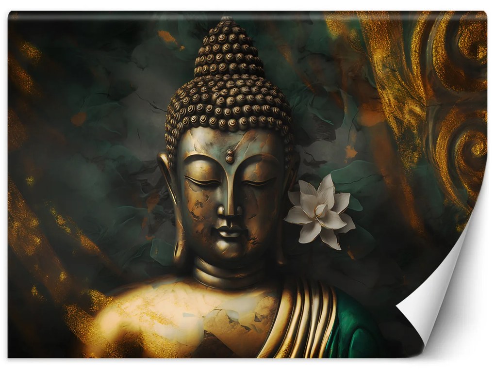 Gario Fotótapéta Arany Buddha egy absztrakt háttér Anyag: Vlies, Méret: 200 x 140 cm