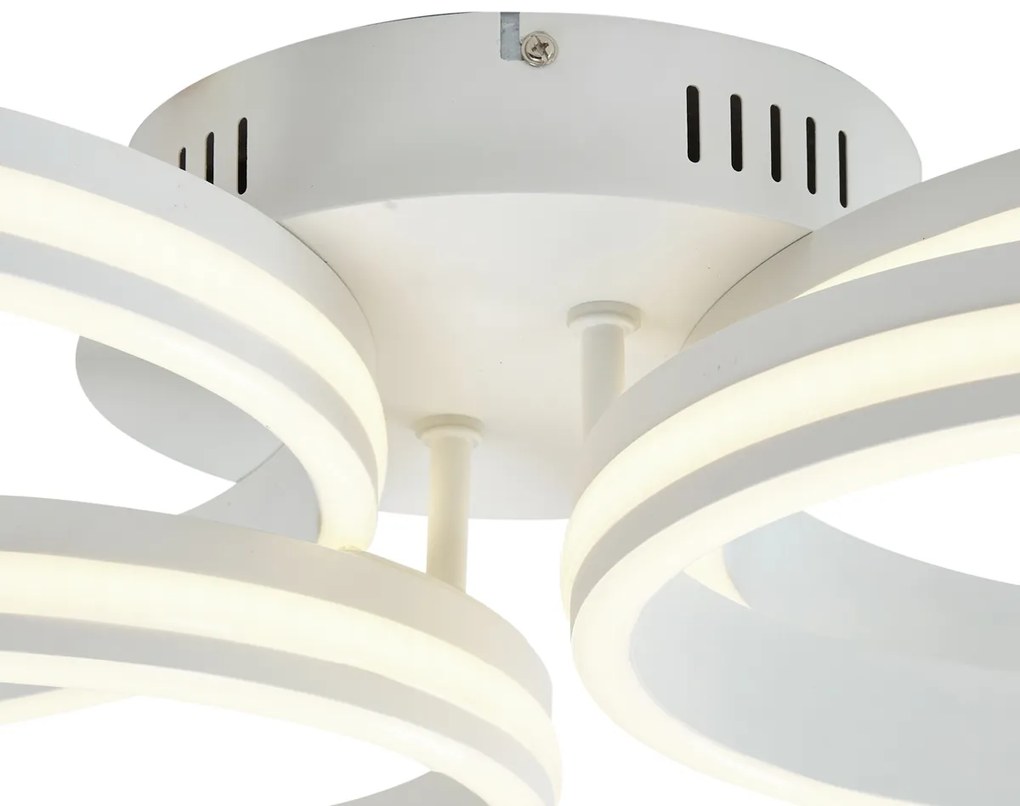 Mennyezeti lámpa fehér LED-del, 3 fokozatban dimmelhető, 4-lámpás - Navara