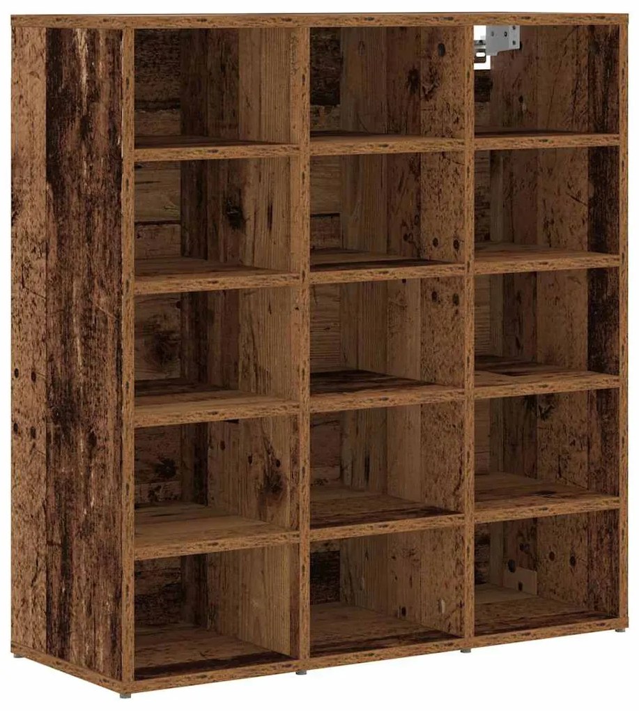 Cipősszekrény polcokkal Régi fa 77.5 x 30 x 83.5 cm Faanyag