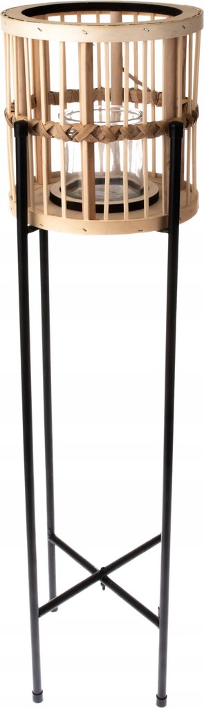 Bambusz Lampion Természetes Kerek Ø28 cm x 98 cm