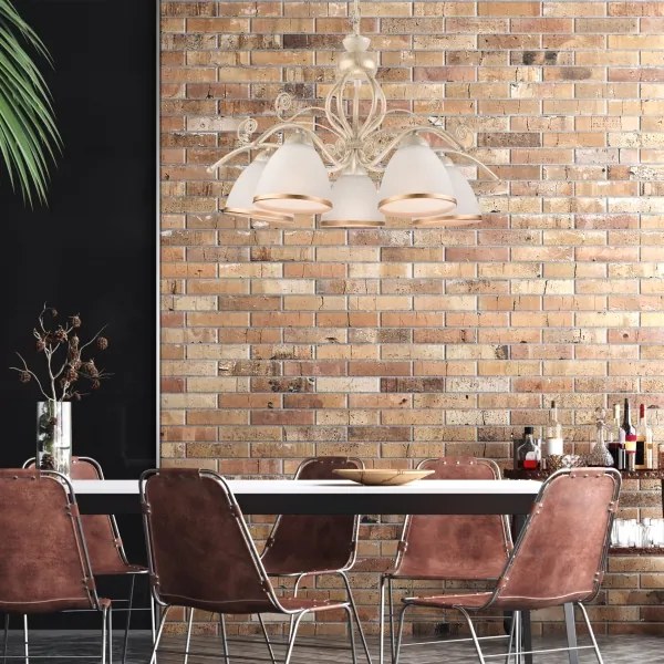 Csillár láncon RETRO II 5xE27/60W/230V