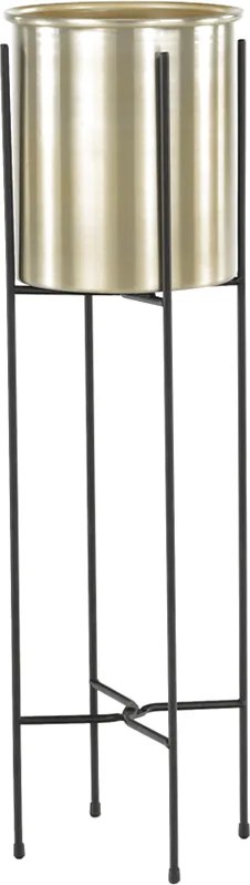 Virágtartó, fekete/arany, JUDE TYP 2