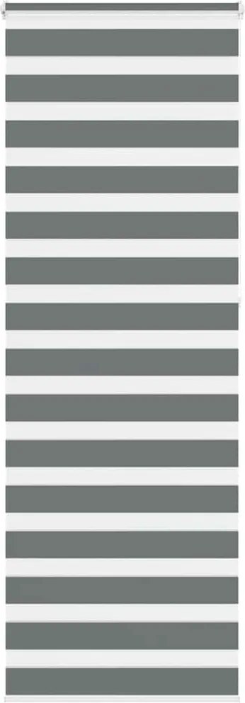 vidaXL zebrafüggönnyel sötét szürke szövetszélesség 75,9 cm poliészter
