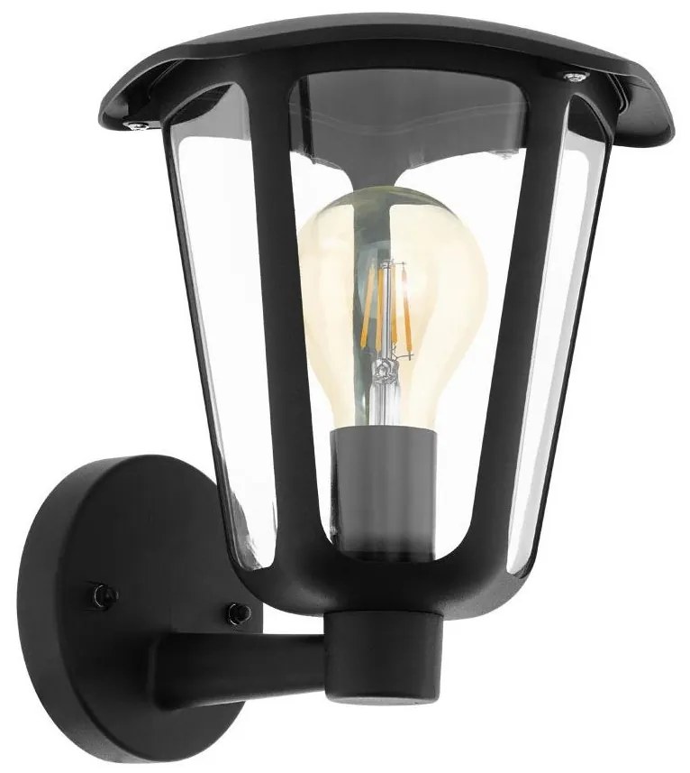 Eglo Eglo 98119 - Kültéri fali lámpa  MONREALE 1xE27/60W/230V IP44 fekete EG98119