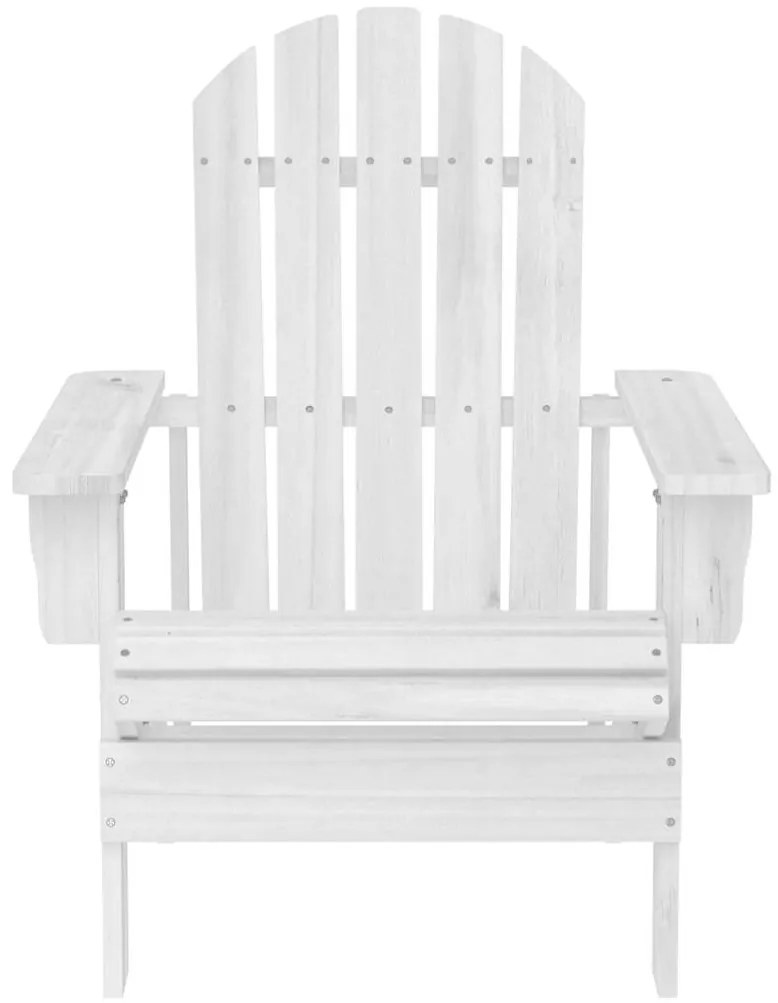 vidaXL fehér fa kerti szék