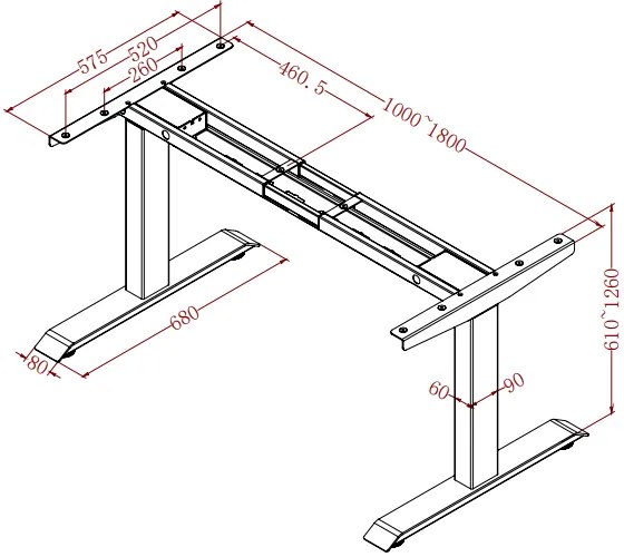 Elektromosan állítható magasságú asztal Liftor Expert