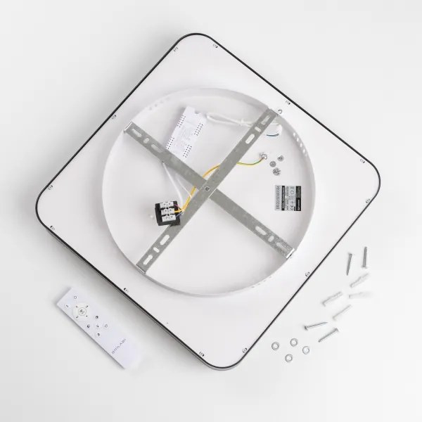 Brilagi - Dimmelhető LED mennyezeti lámpa FALCON II LED/80W/230V 40x40 cm fekete + távirányító