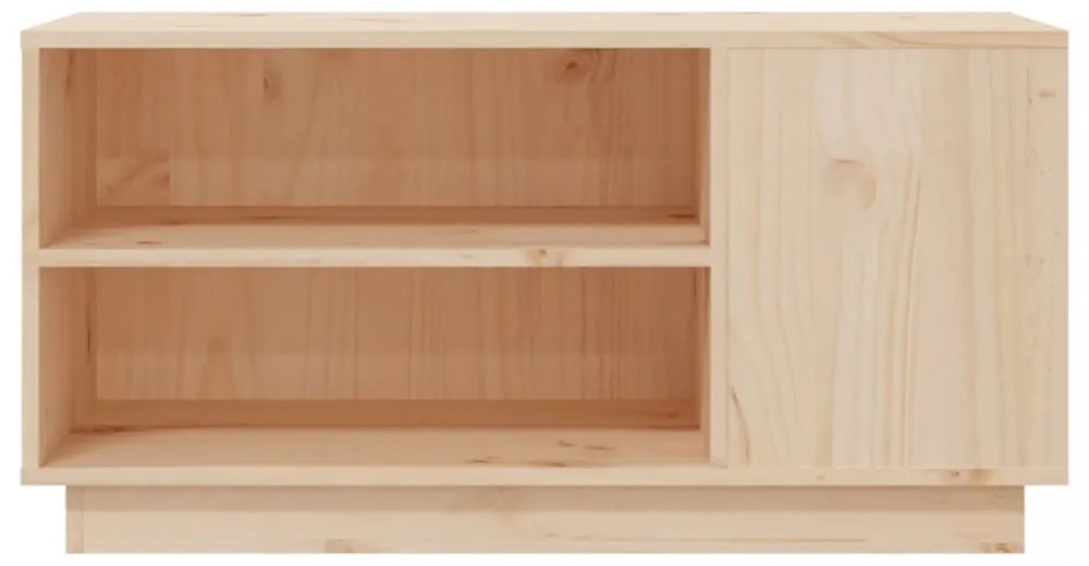 tömör fenyőfa TV-szekrény 80x35x40,5 cm