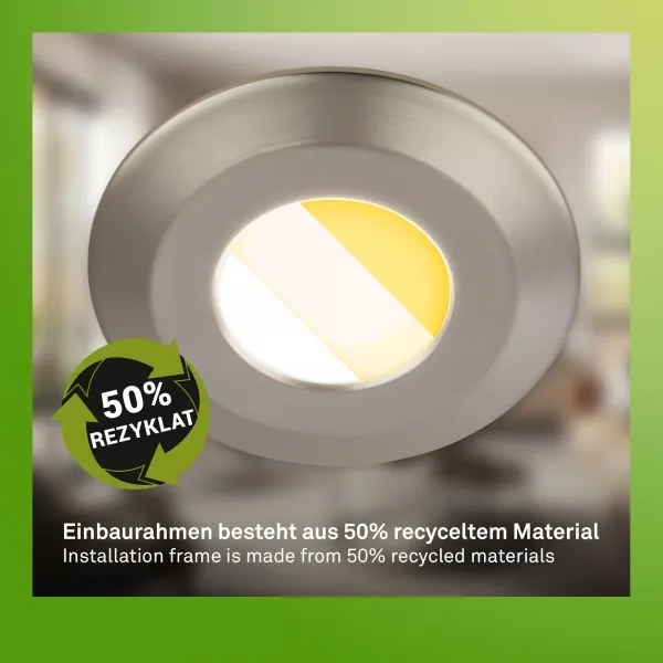 Briloner 7588032-SZETT 3xLED fürdőszobai mennyezeti lámpatest KLIRA 1xLED/4,9W/230V IP44 króm