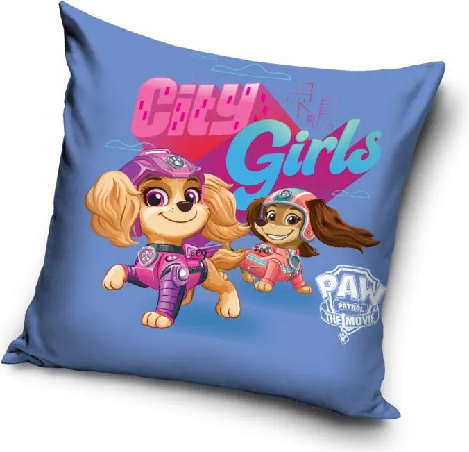 Mancs Őrjárat City Girls párna, díszpárna 40 x 40 cm