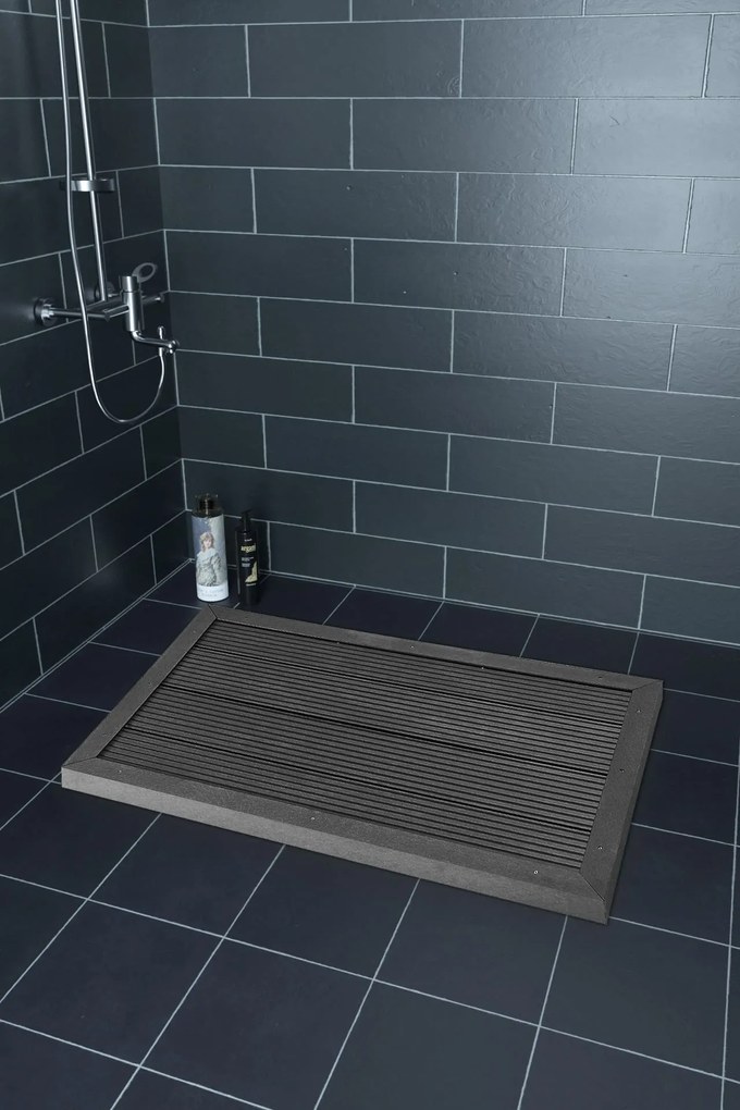 Casaria® Zuhanyszőnyeg 101x63x5,5 cm - antracit