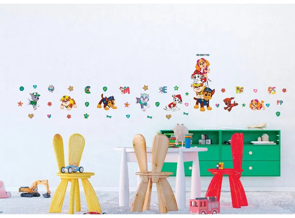 Öntapadó dekoráció Paw Patrol Friendship Fun, 65 x85 cm