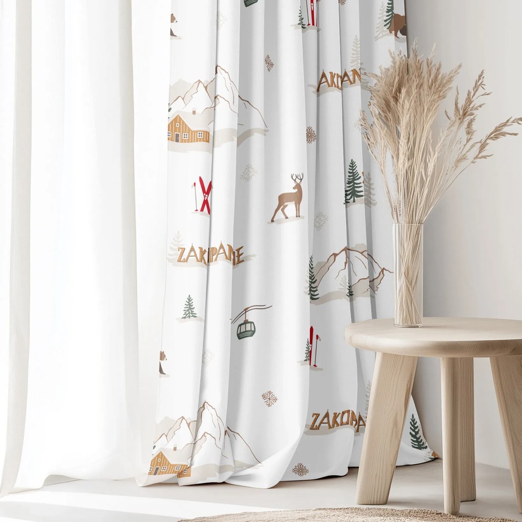 Goldea pamut drapéria - zakopane 200x150 cm