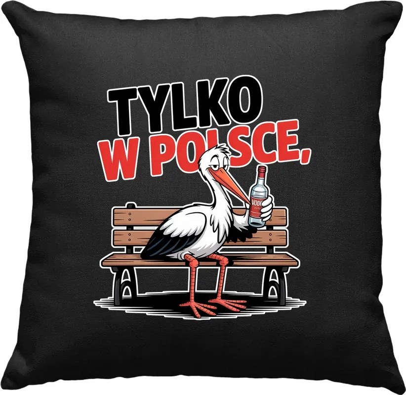 Gólya párna lengyel sör vodka vicc 1 fekete