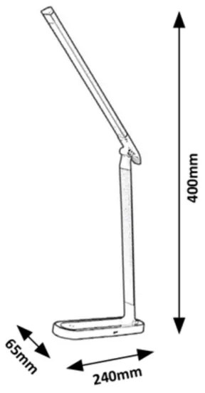 Rabalux - LED Dimmelhető érintős asztali lámpa LED/7W/230V fekete