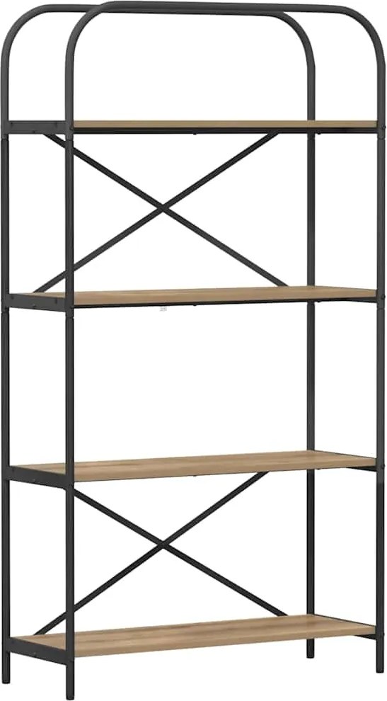 vidaXL Könyvespolc Artisan tölgy 80 x 30 x 146 cm Faanyag