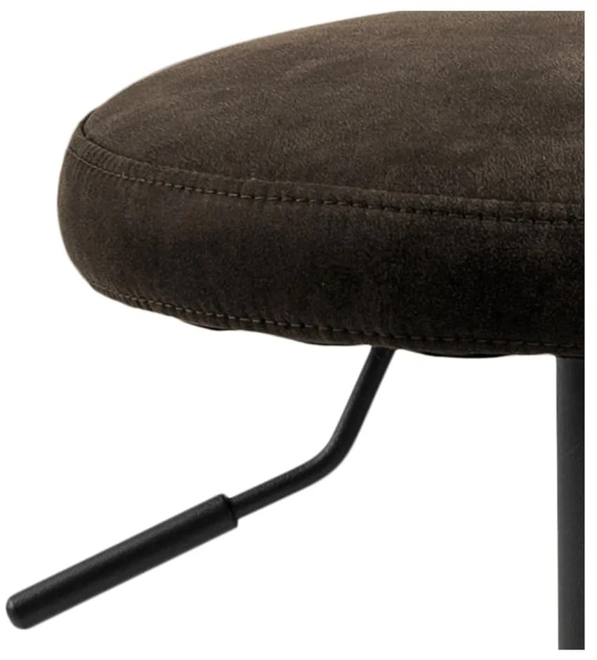 Szürke kárpitozott állítható magasságú bárszék (ülésmagasság 62 cm) Finch – Actona