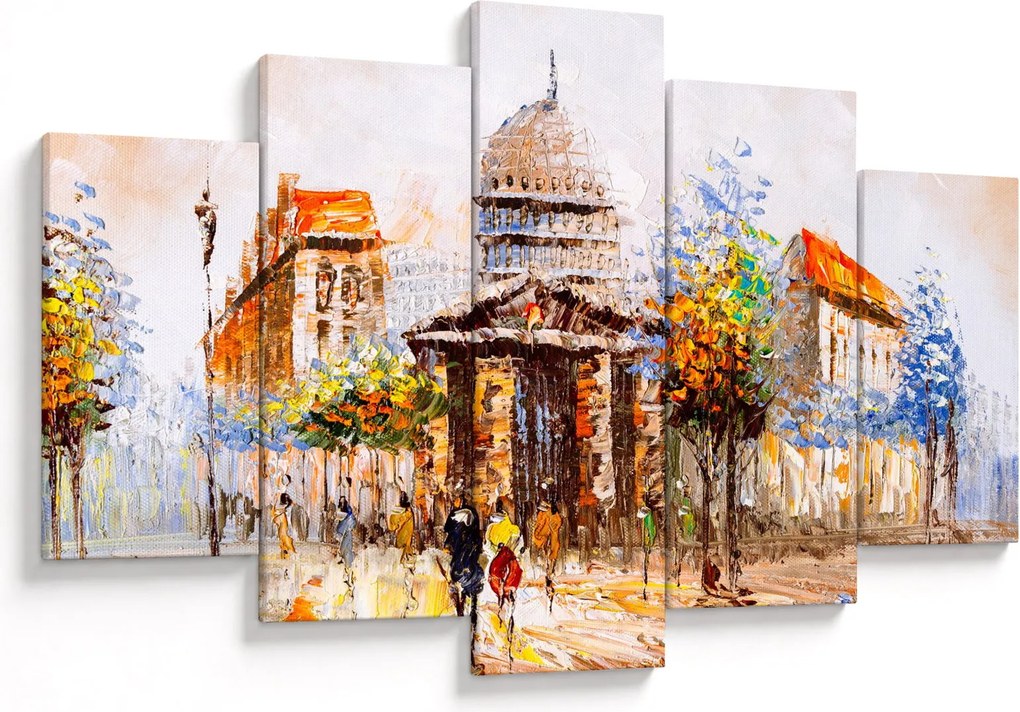 Kép - Festett városi emlékmű (150x105 cm)
