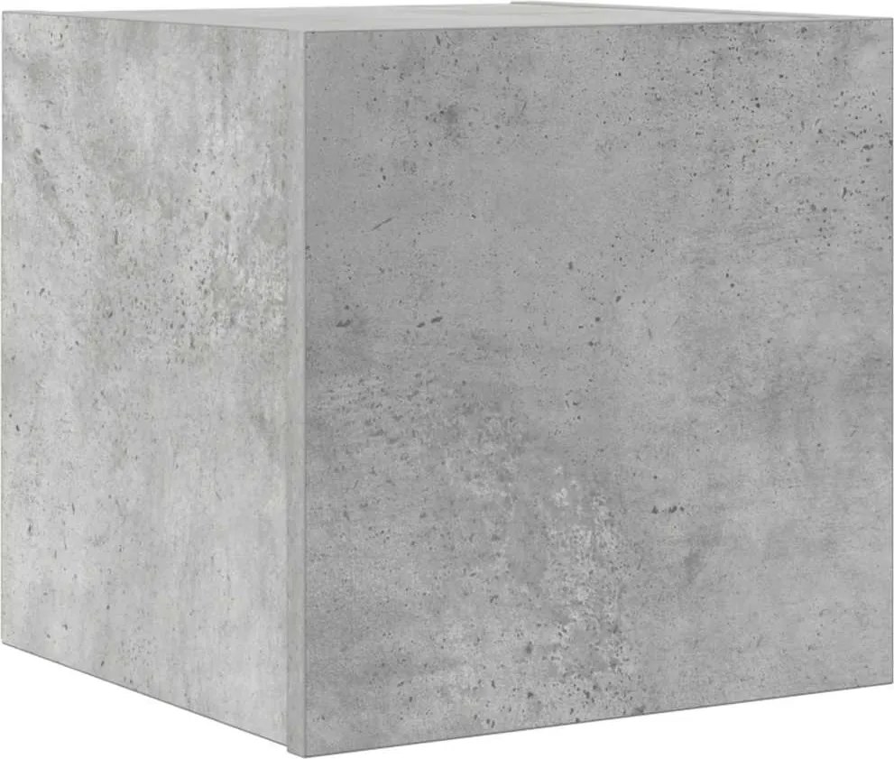 vidaXL betonszürke falra szerelhető TV-szekrény 30,5 x 30 x 30 cm
