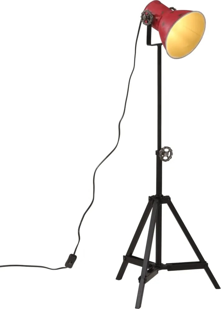 vidaXL kopott piros állólámpa 25 W 35x35x65/95 cm E27