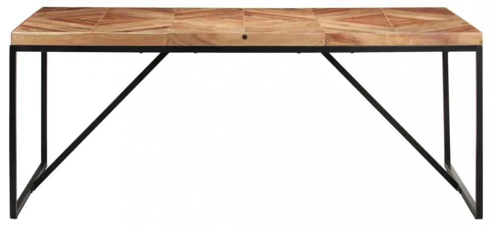 tömör akácfa és mangófa étkezőasztal 180 x 90 x 76 cm