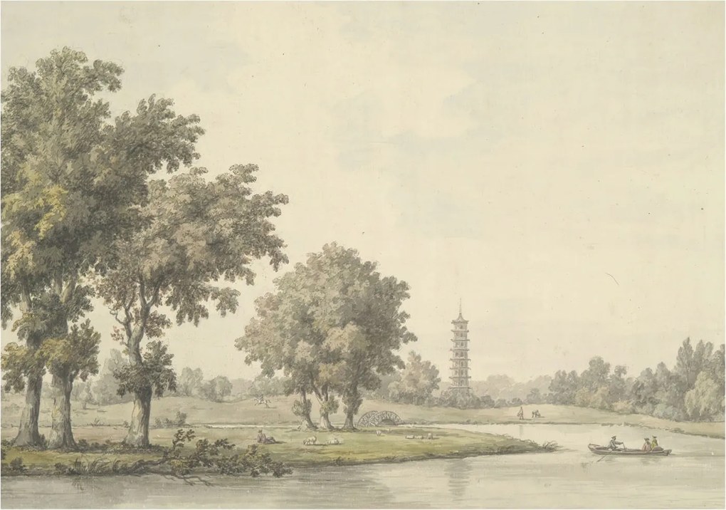 Divatos Flizelin Tapéta Ragasztóval Fali 3D Csendes park 208x146 Ragasztó