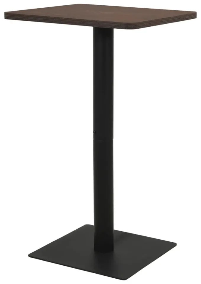 sötétbarna bisztróasztal 70 x 70 x 107 cm