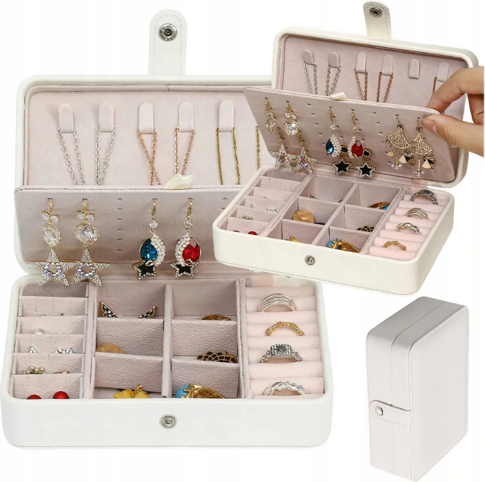 Ékszerdoboz Láda Rendszerező Elegáns Tok Kazetta