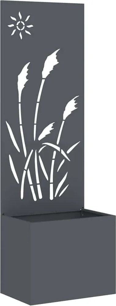 vidaXL Kertvédő vászon Antracit 50 x 140 cm Hidegen hengerelt acél