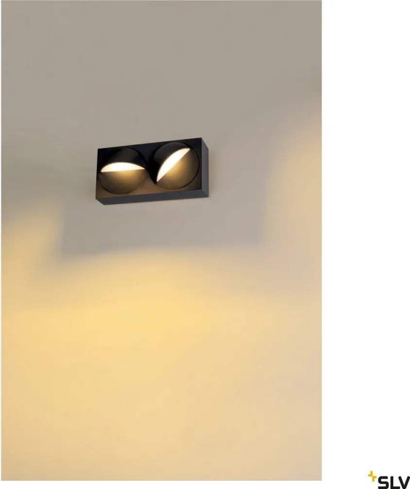 SLV 1007668 LID Modern Kültéri Fali Lámpa Antracit LED IP65