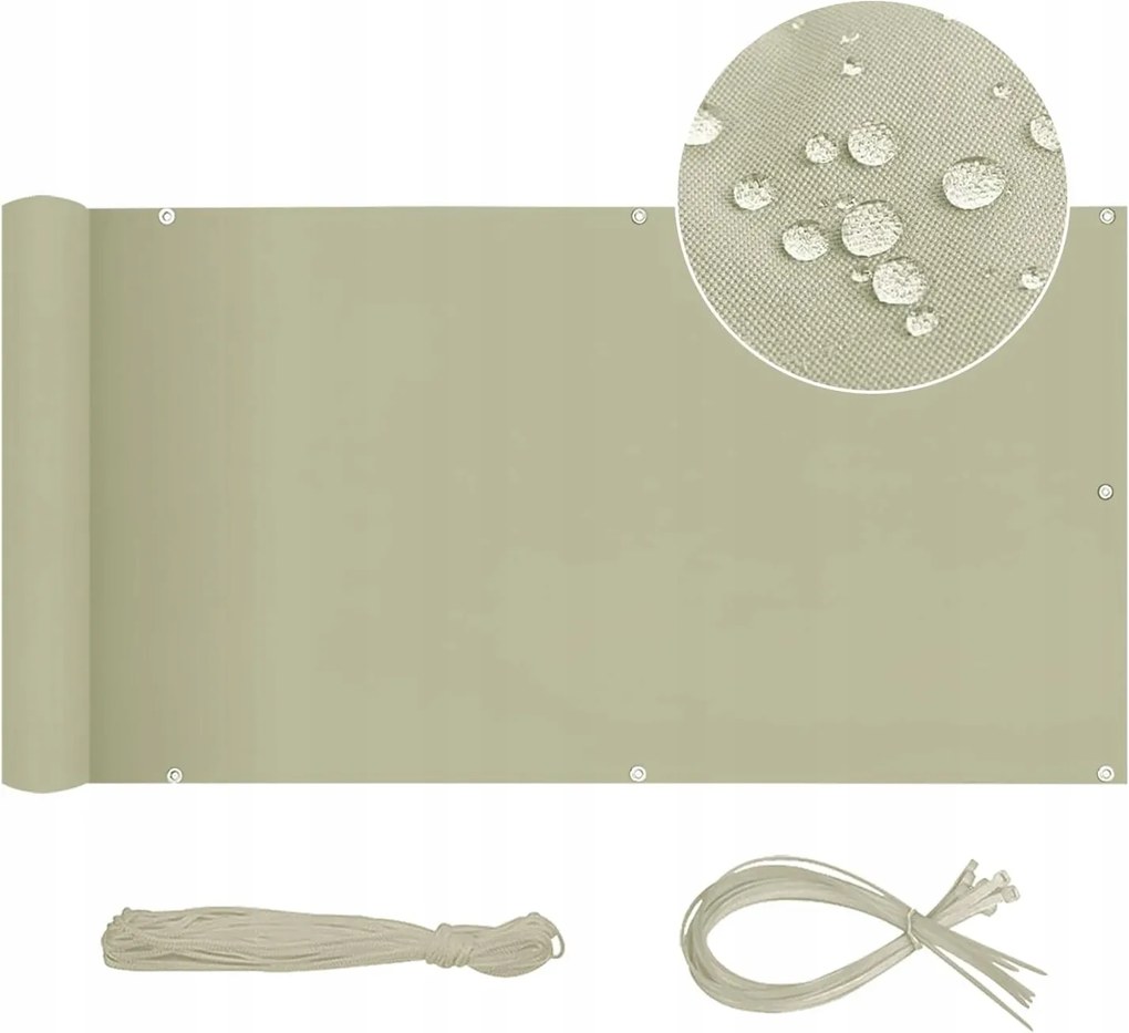 Oxford Erkélyszőnyeg Világosbarna 80 x 500 CM