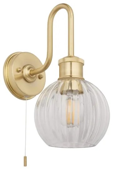 Endon 95507 - Fürdőszobai fali lámpa KENDALL 1xE27/10W/230V IP44 réz