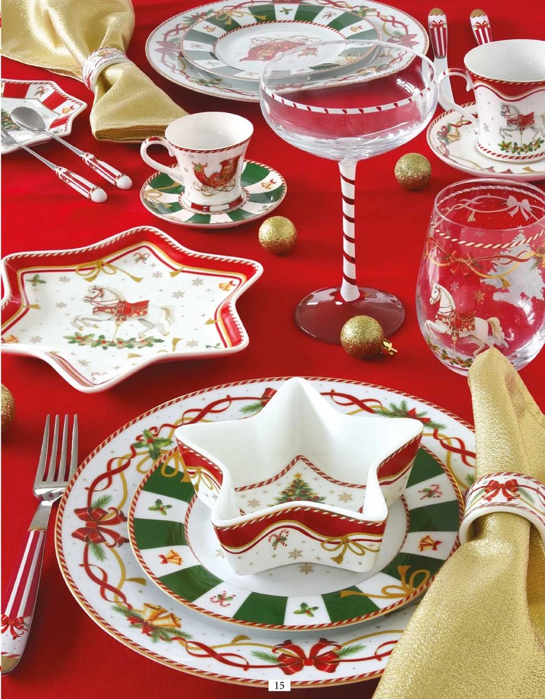 Karácsonyi porcelán desszertes tányér 19 cm Christmas Tale