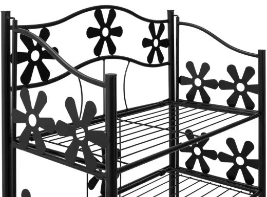 Deuba Fém polc virágmintával - 70x60x30 cm