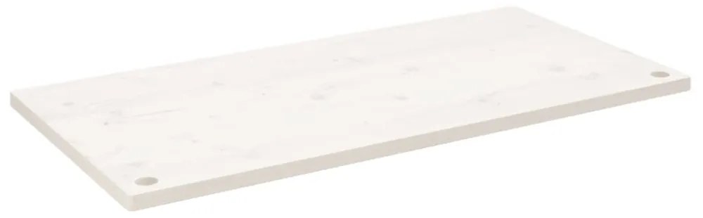fehér tömör fenyőfa asztallap 110 x 55 x 2,5 cm