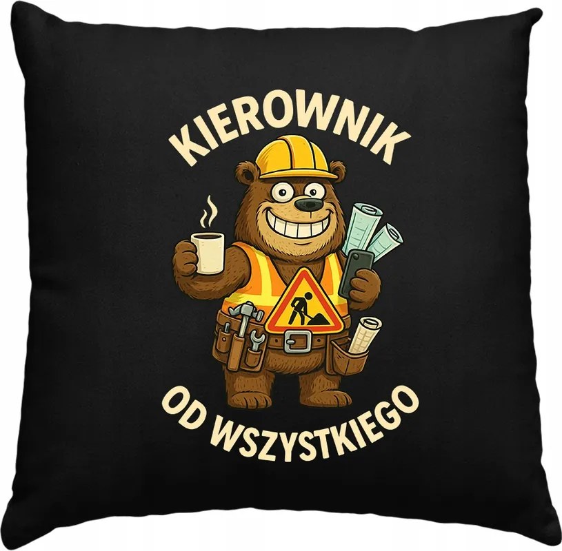 Vezetői párna Mindenekig Menedzser Fekete