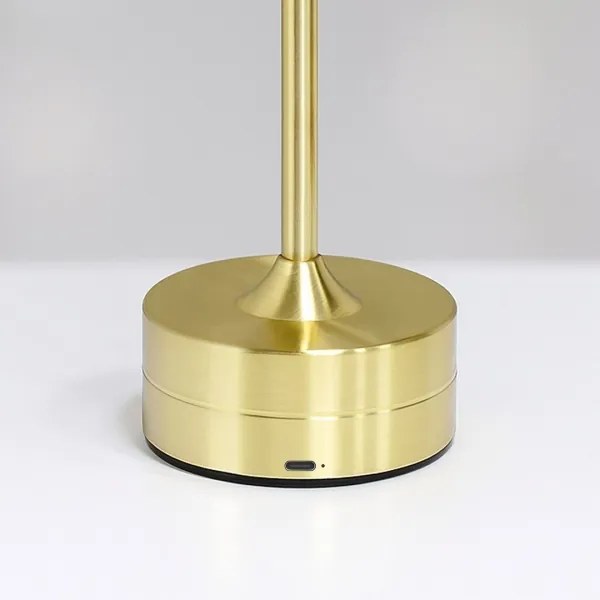 LED újratölthető érintőkapcsolós asztali lámpa TAVOLO LED/2,5W/5V 2400 mAh 3000-6000K arany