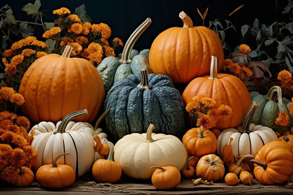 Poszter 91,5x61cm Őszi termések