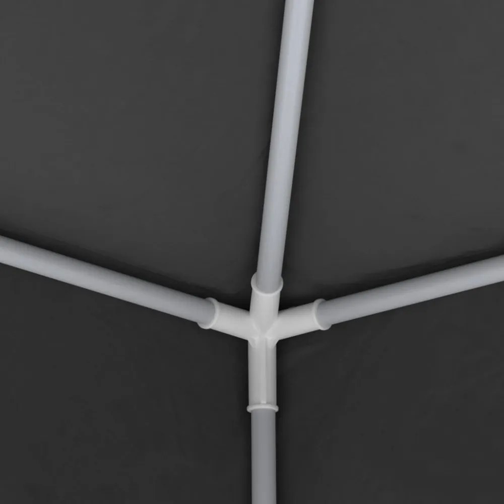 antracitszürke rendezvénysátor oldalfalakkal 4 x 6 m 90 g/m²