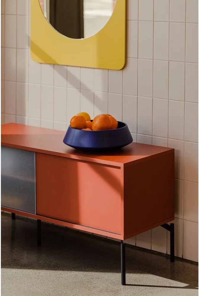 Terrakotta színű TV-állvány 116x55x42 cm Met Mini – noo.ma