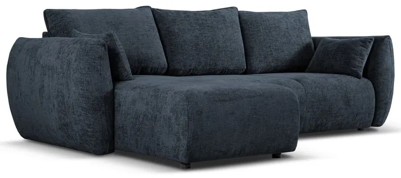 Sötétkék sarokkanapé (bal oldali) Matera – Cosmopolitan Design