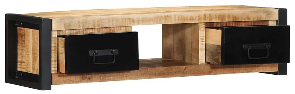 TV szekrény 100x30x25 cm tömör durva fa Mango