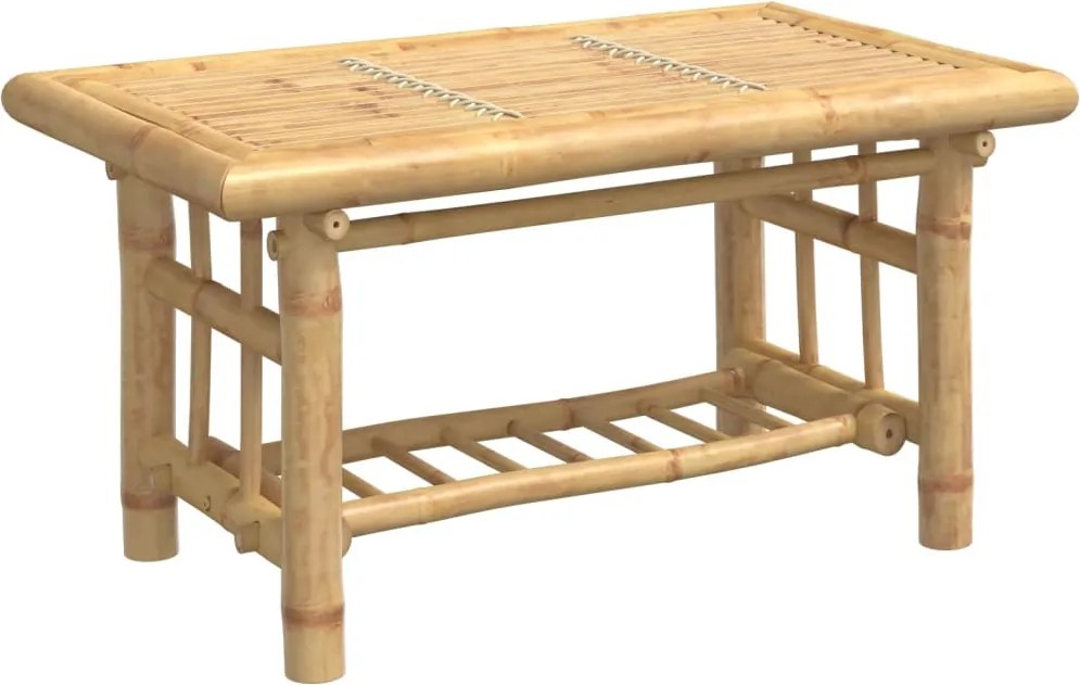 vidaXL bambusz dohányzóasztal 75 x 45 x 36 cm